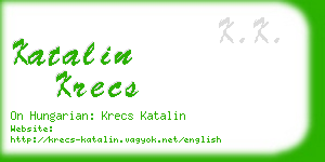 katalin krecs business card